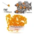 FNF Chewing Gum Worm Chenille AMBER