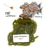 FNF Jumbo Chewing Gum Worm Chenille OLIVE