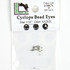 Hareline Cyclops Bead Eyes 1.5 mm - 1/16 Nickel