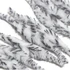 Hareline Polliwog Tails Grizzly White