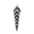 MFC Galloup's Arrowhead Fish Feathers White/Black