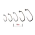 Fulling Mill Jig Force Straight Point Black Nickel Barbless Hooks