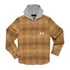 Howler Brothers Salvo Hooded Blanket Flannel Mesa - Mesa Plaid - Duck Brown