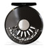 Abel TR Ported Fly reel 2/3 Gloss Black Finish and Drag Knob with Ebony Handle