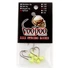 Hareline Round Lead Jighead Hook 4 -1/32 oz Fl. Yellow Chartreuse