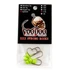 Hareline Round Lead Jighead Hook 4 - 1/16 oz Fl. Green Chartreuse