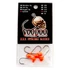 Hareline Round Lead Jighead Hook 4 - 1/16 oz Fl. Orange