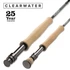 Orvis Clearwater fly rod grips with 25-year guarantee badge