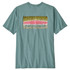 Patagonia Men's Take a Stand Responsibili-Tee Rainbow Run Blue Sage
