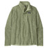 Patagonia Men's Better Sweater 1/4 Zip Pullover Lichen Green
