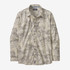 Patagonia Men's Long-Sleeved Sun Stretch Shirt - Cliffs and Waves: Natural