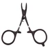 Dr. Slick Scissor Clamps-Loops-Straight-Curved Black 4" Curved