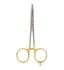 Dr. Slick Scissor Clamps-Loops-Straight-Curved Gold 5.5" Straight