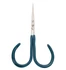 Dr. Slick Open Loop Scissors Straight Serrated Adjustable Green PVC Loops