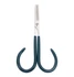Dr. Slick Open Loop Scissors Straight Serrated Adjustable Green PVC Loops Thinning