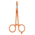 Dr Slick Fly Fishing XBC Scissor Clamp 5 in Straight Stainless Steel Colorful Grip Orange