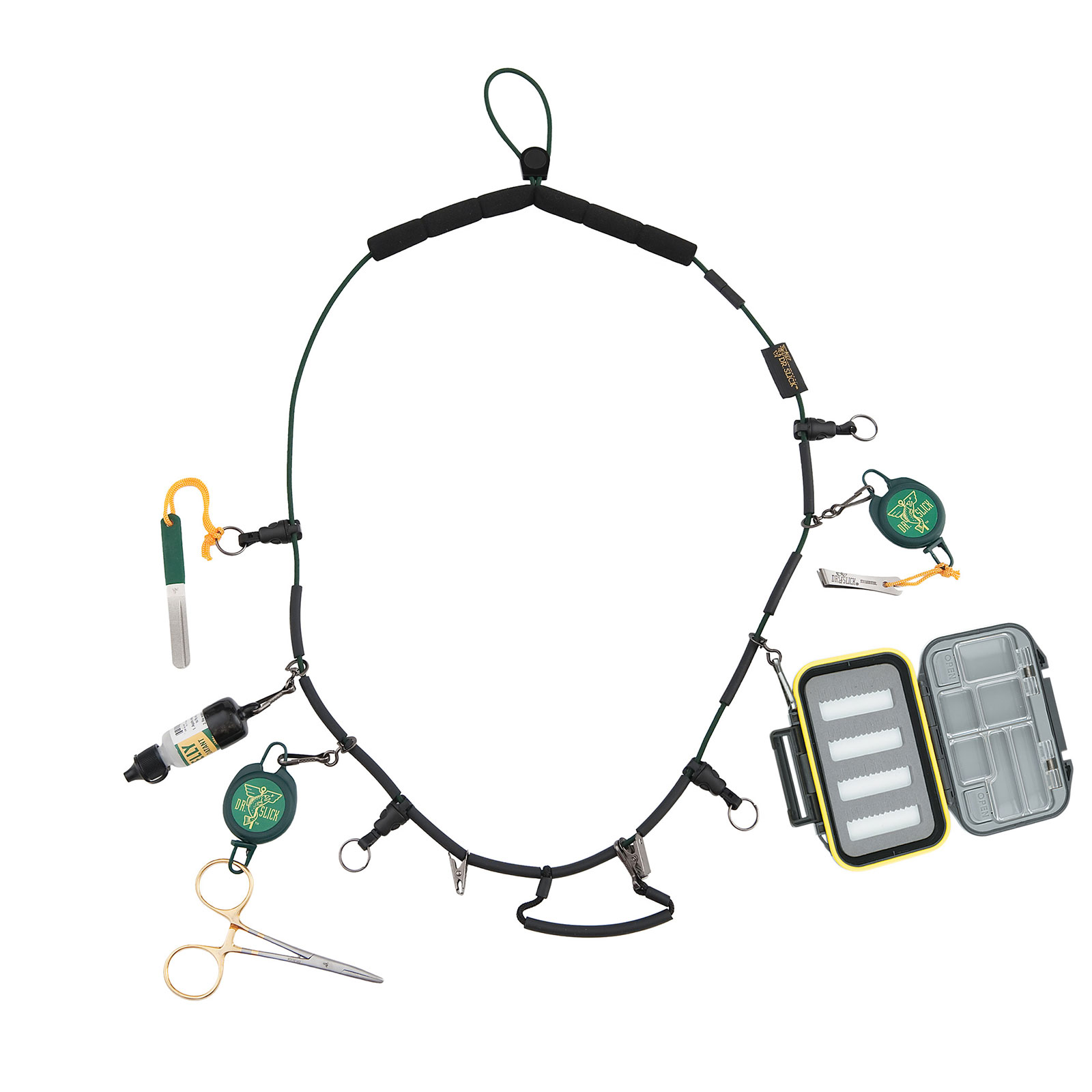 Dr. Slick Fisherman's Necklace Lanyard w/Tippet Spool Caddy