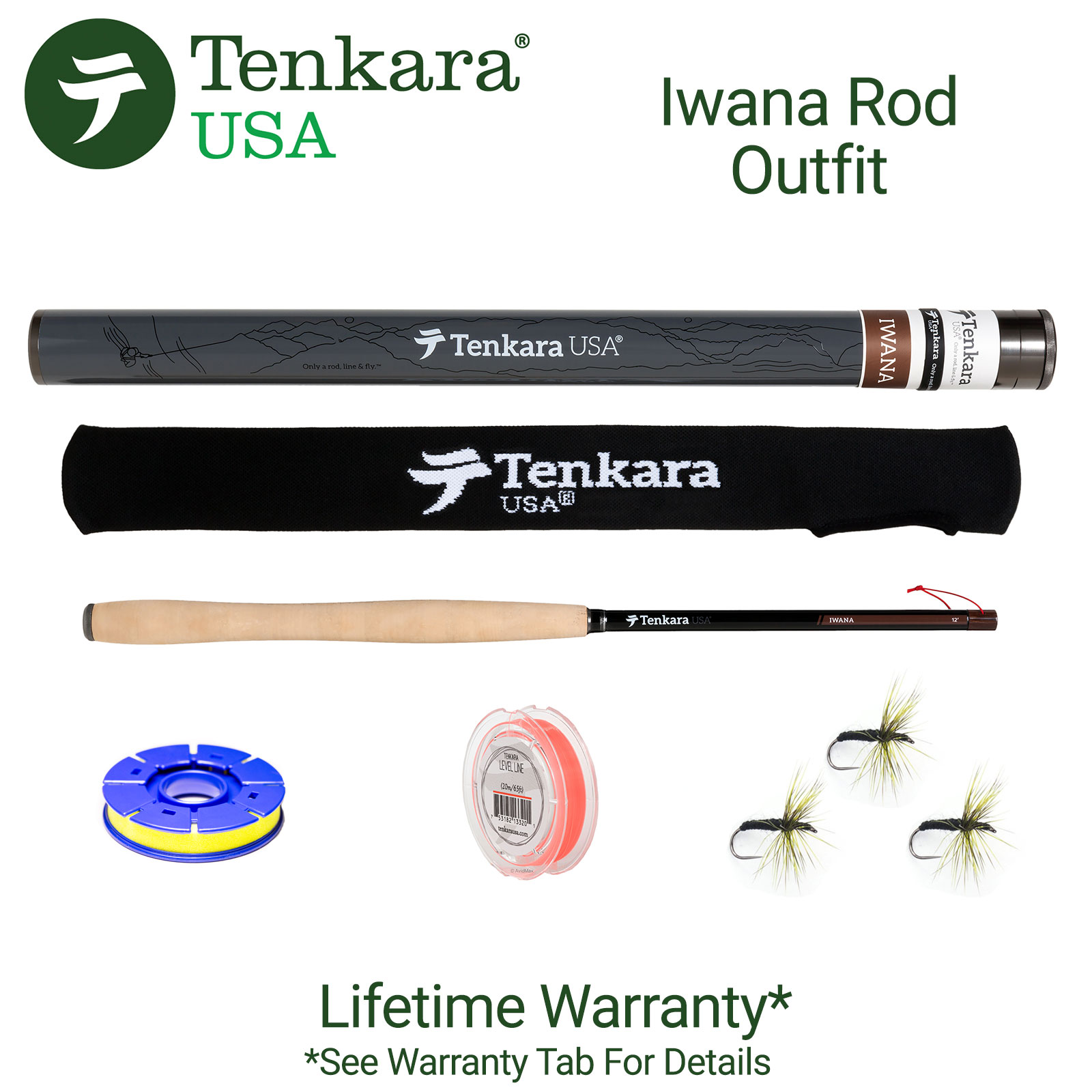 Tenkara USA -Iwana 12 Carbon Fiber Fly Rod and Level Line Fishing