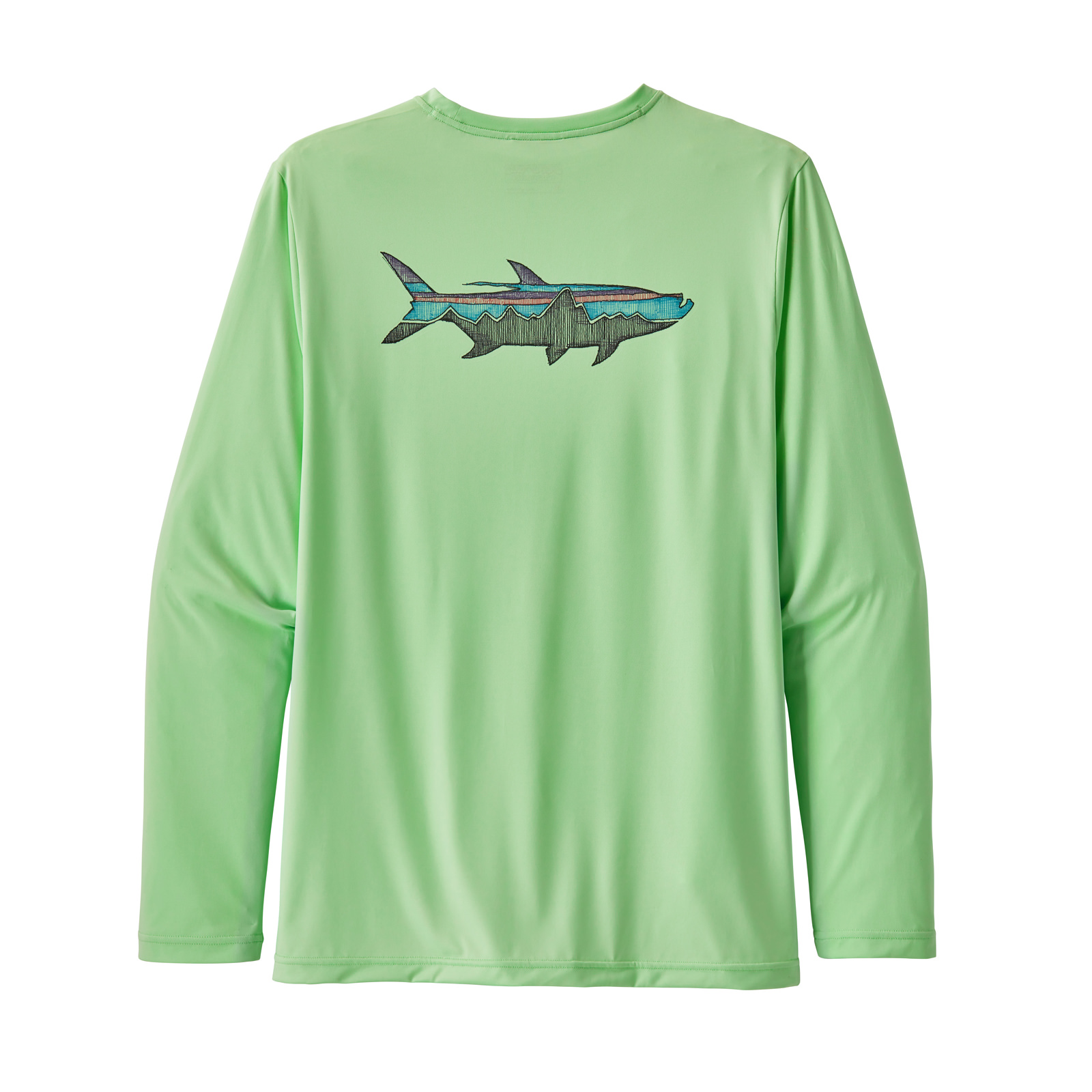 Patagonia Men's Long-Sleeved Capilene® Cool Daily Fish Graphic