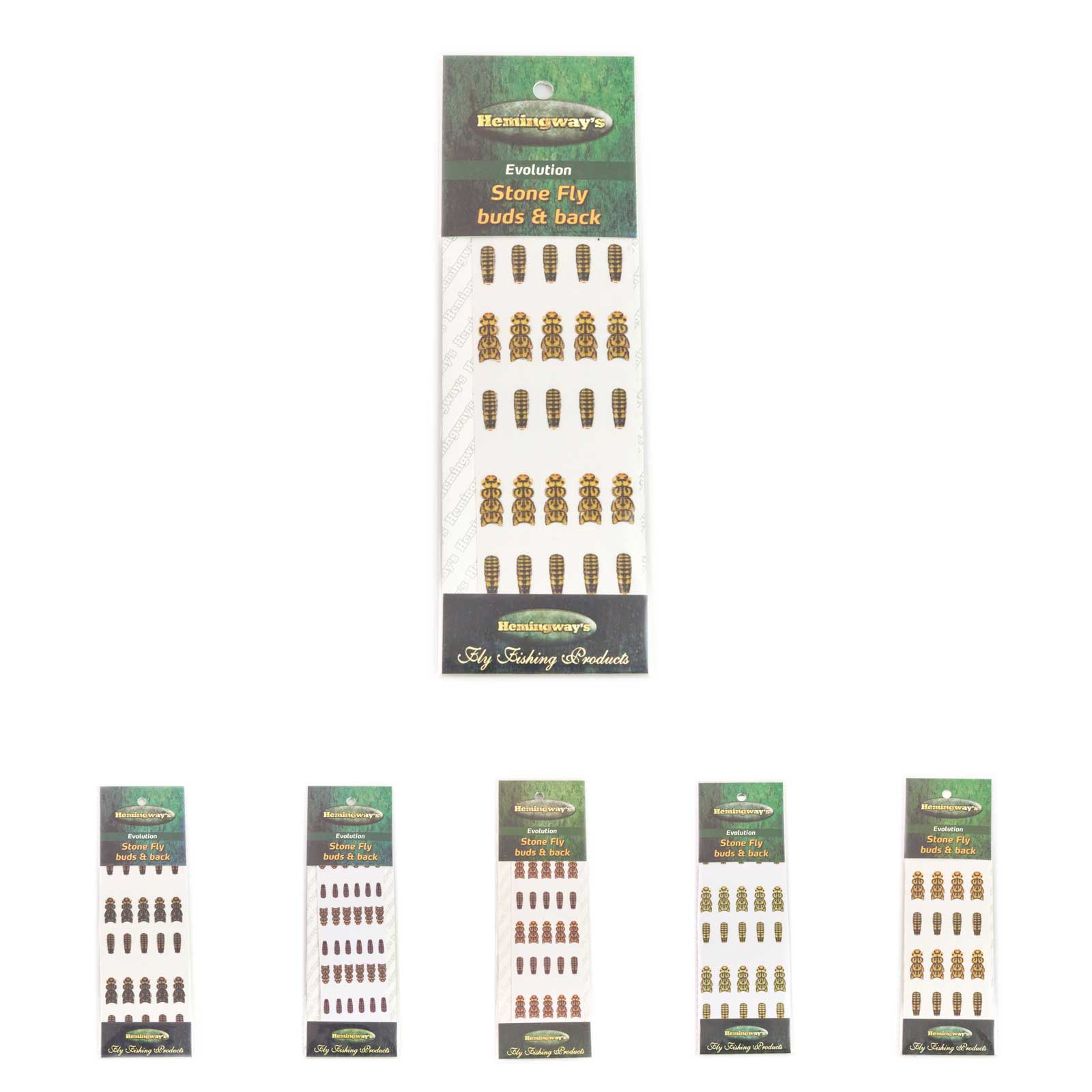 Hemingway's Hemingway's Stone Fly Wings Buds & Back Medium Brown Fly Tying  Materials