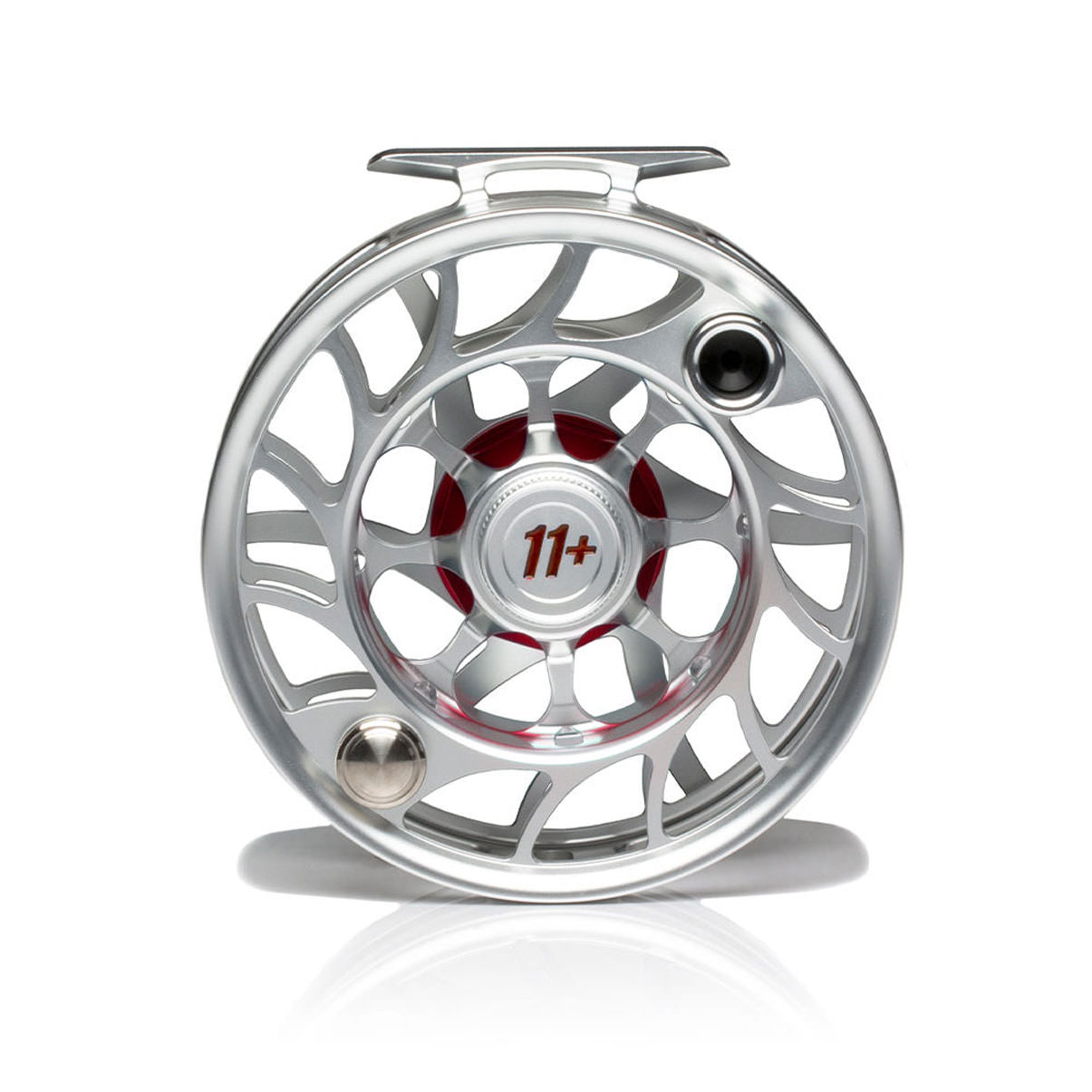 Hatch Iconic Large Arbor Fly Reel - 7 Plus - Clear/Red