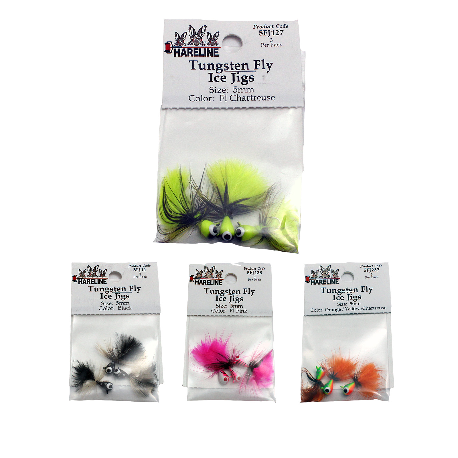 Hareline Dubbin | Tungsten Fly Ice Jigs