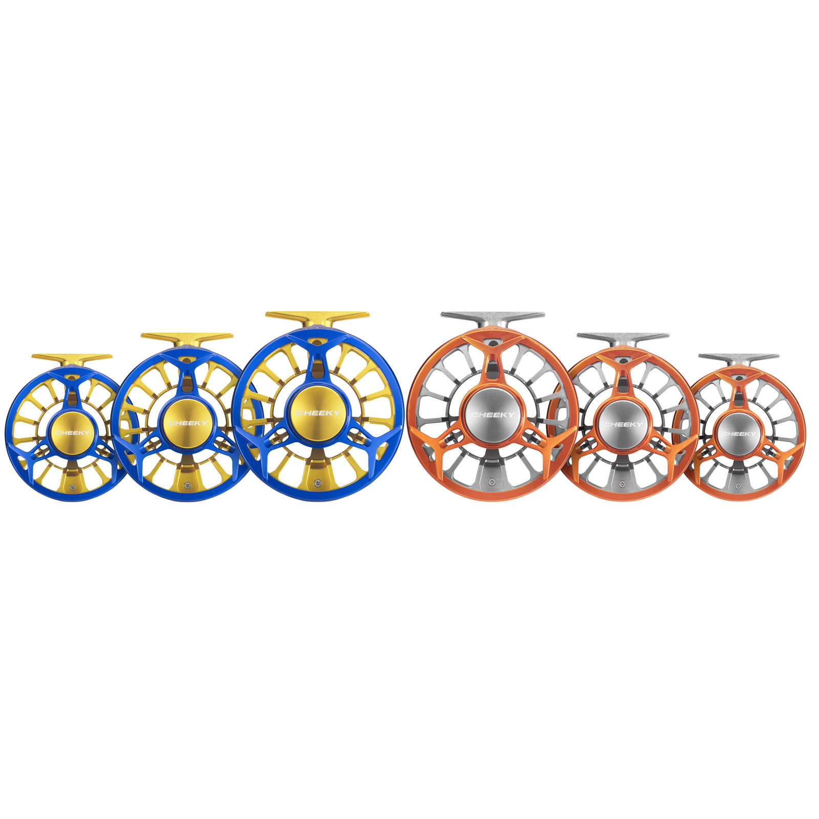 Cheeky Spray Fly Reel 350 / Electric Blue/Gold