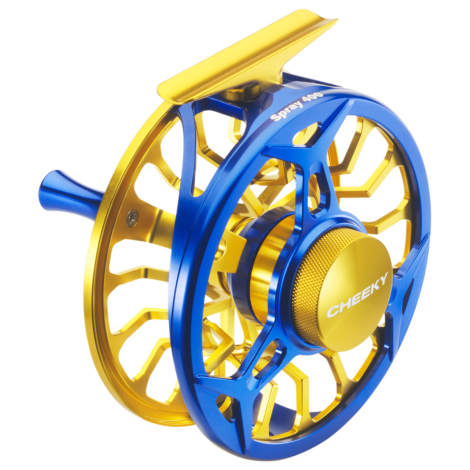 Cheeky Spray Fly Reel 400 / Electric Blue/Gold