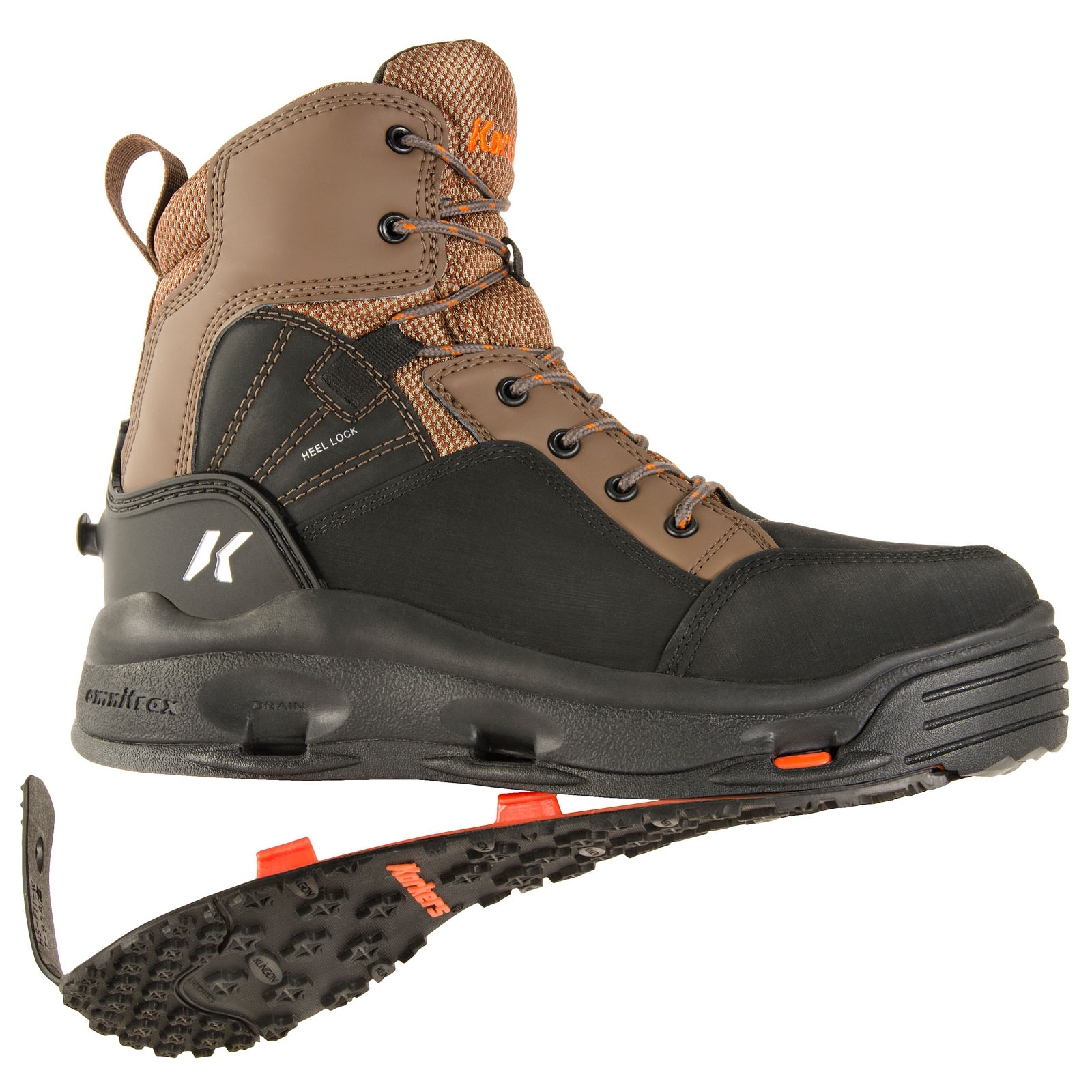 Korkers Buckskin Wading Boot 10 / Kling-On & Studded Kling-On