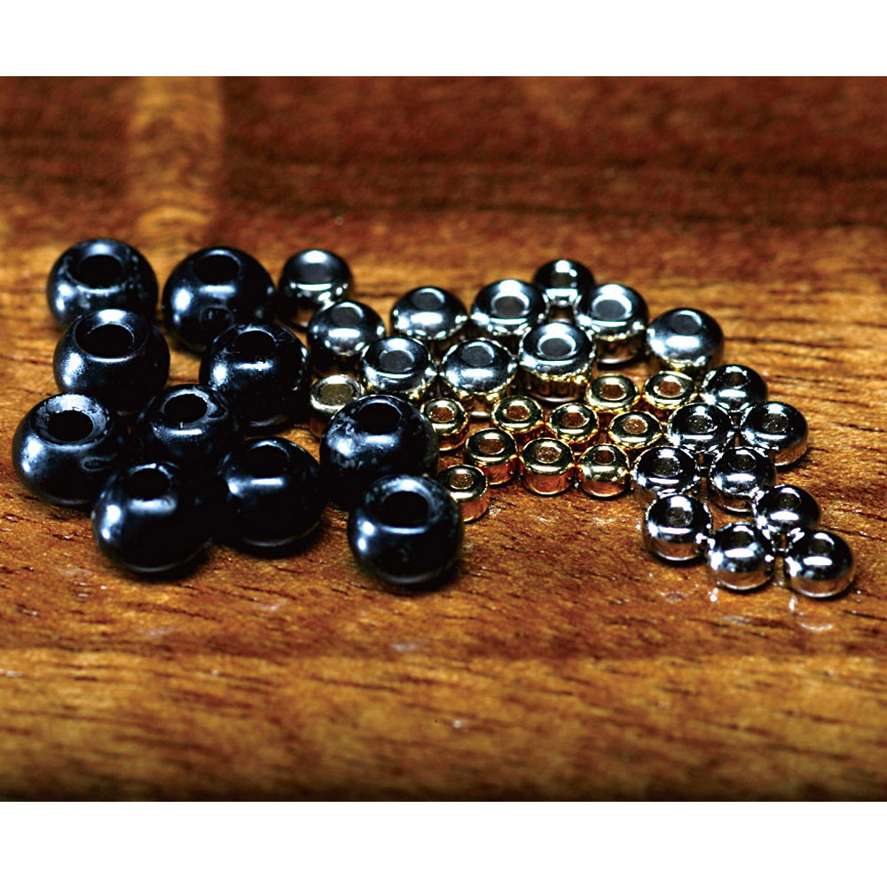 Hareline Countersunk Tungsten Beads - 3/32 / Gold
