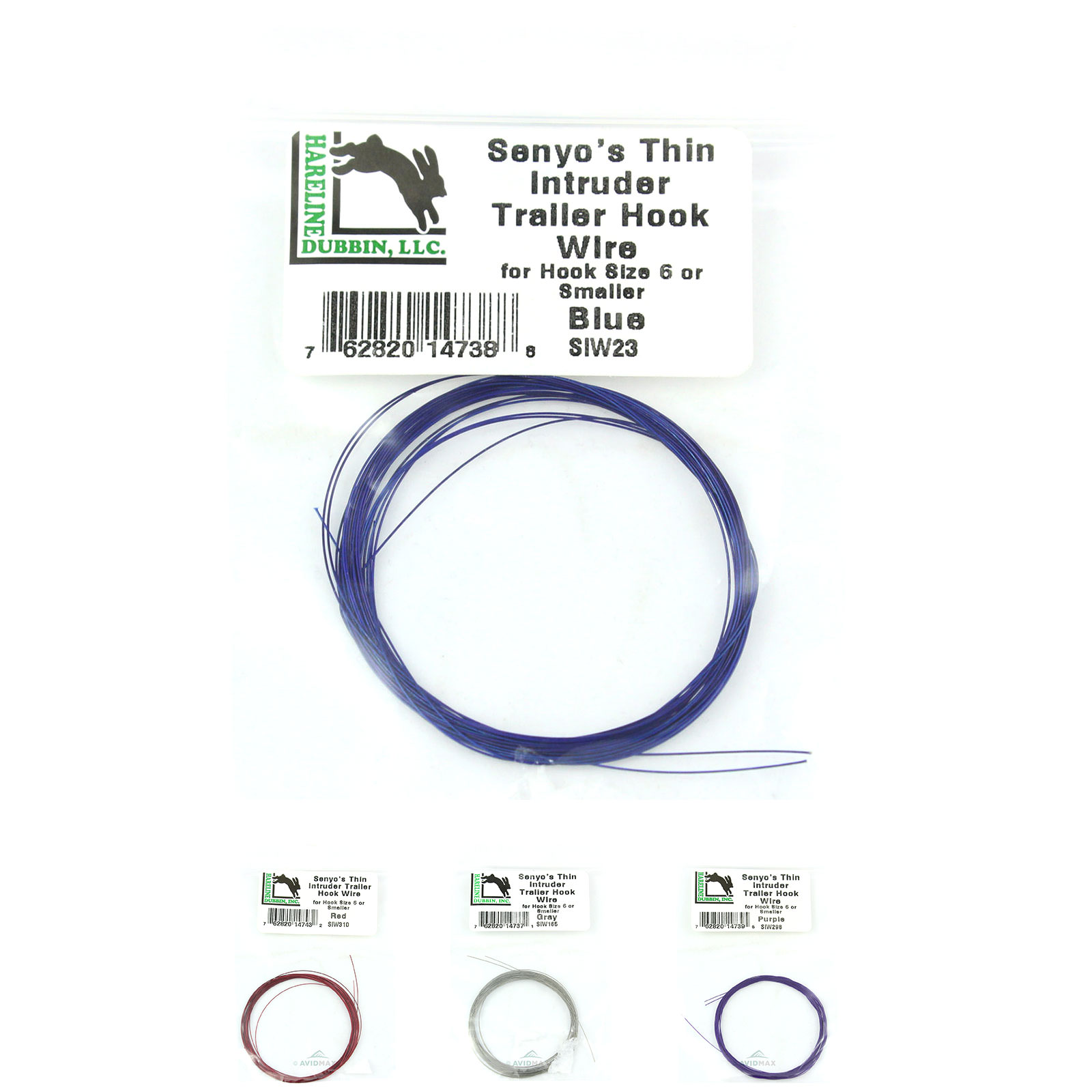 Hareline Senyo's Thin Intruder Trailer Hook Wire - AvidMax