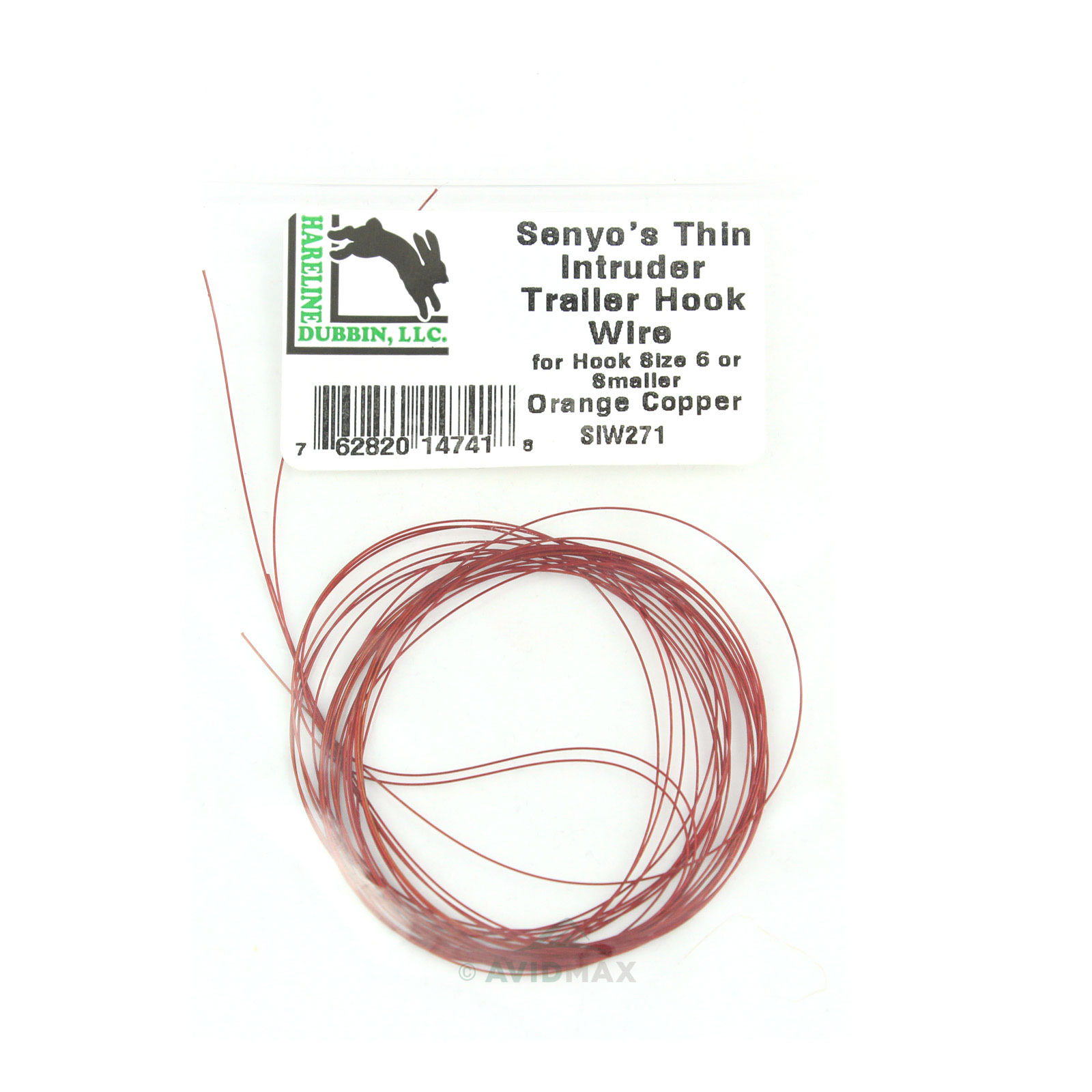 Hareline Senyo's Thin Intruder Trailer Hook Wire - AvidMax