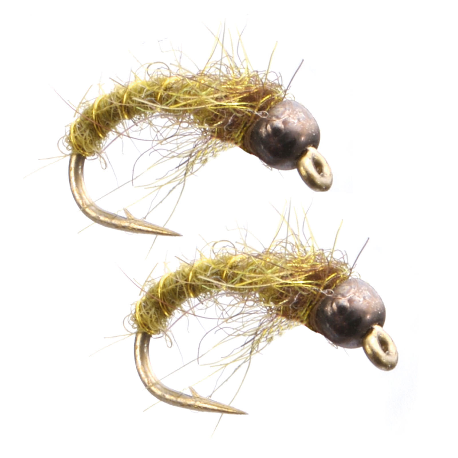 Umpqua Electric Caddis Tungsten Olive 2 Pack