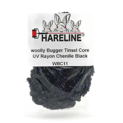 Hareline Wooly Bugger Tinsel Core UV Rayon Chenille - AvidMax