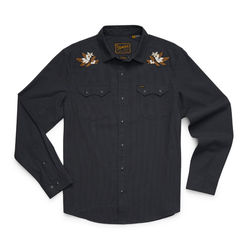 Howler Brothers Crosscut Deluxe Long-Sleeve Shirt Orange Blossoms