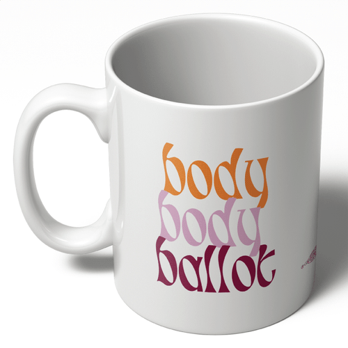 Body Stacked (Orange/Pink/Plum) (11oz. Coffee Mug)