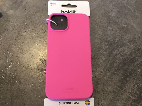 Holdit Silicone Case iPhone 13 Bright Pink 