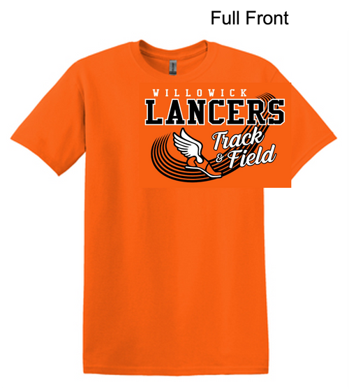 ORANGE SHORT SLEEVE COTTON T-SHIRT (ADULT AND YOUTH) lantf