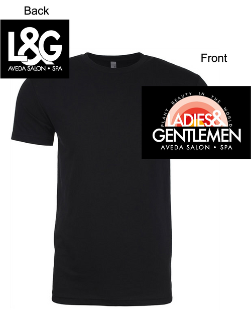 BLACK COTTON/POLYESTER T-SHIRT (ADULT) l&g3