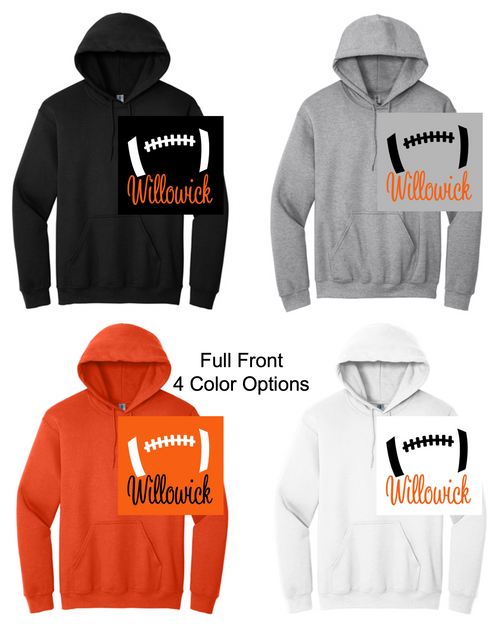 HOODED SWEATSHIRT (YOUTH AND ADULT) wwyfbcheerball