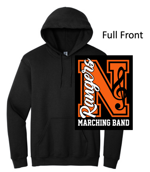 BLACK HOODED SWEATSHIRT (YOUTH AND ADULT) northbandn