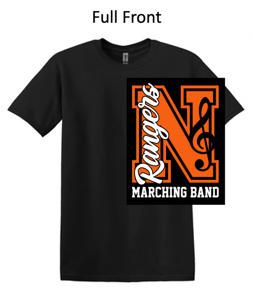 BLACK SHORT SLEEVE COTTON T-SHIRT (ADULT AND YOUTH) northbandn