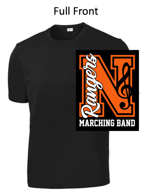 BLACK PERFORMANCE TEE - SHORT SLEEVE (ADULT AND YOUTH) northbandn