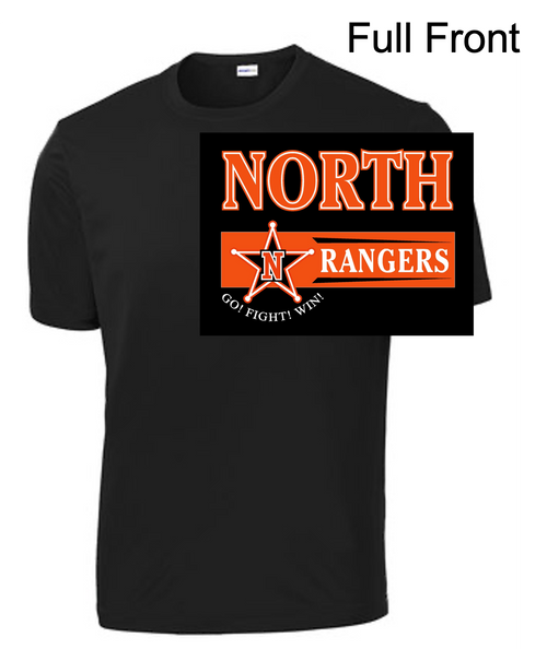 BLACK PERFORMANCE TEE - SHORT SLEEVE (ADULT AND YOUTH) northbandstar