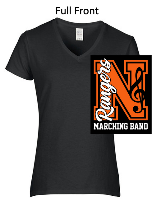 LADIES SHORT SLEEVE VNECK T-SHIRT (LADIES) northbandn