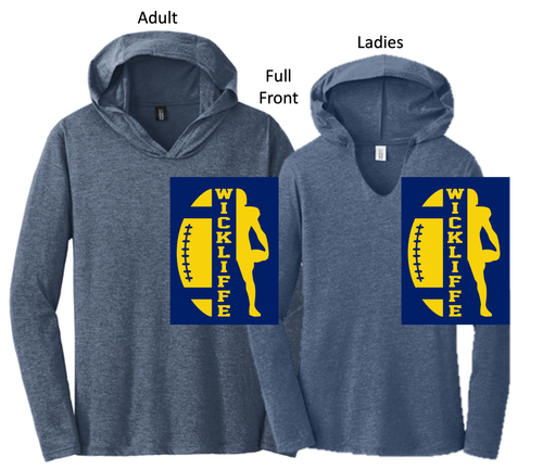 NAVY FROST LIGHTWEIGHT TRIBLEND HOODIE (ADULT AND LADIES) wickfb1color