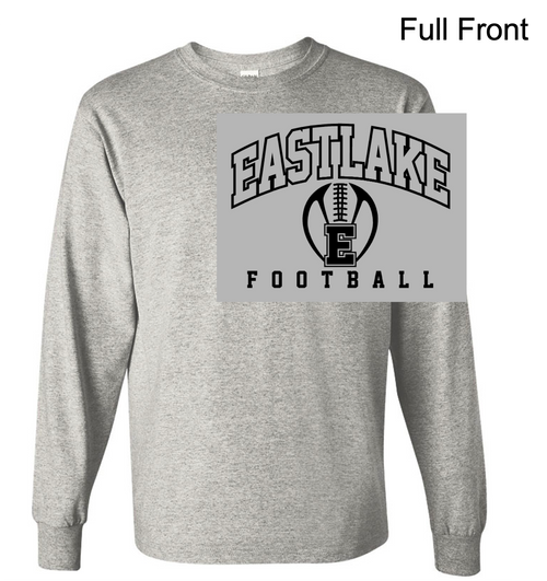 SPORT GREY LONG SLEEVE T-SHIRT (YOUTH AND ADULT) emsfb