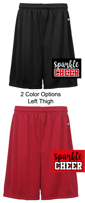 POLYESTER 7" SHORTS  (YOUTH AND ADULT) sparkch