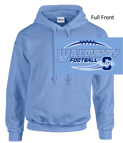 COLUMBIA BLUE HOODED SWEATSHIRT (YOUTH AND ADULT) WARFB