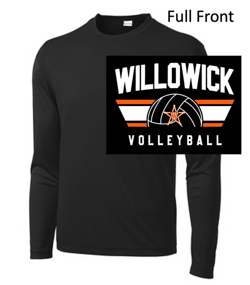 BLACK PERFORMANCE TEE - LONG SLEEVE (ADULT AND YOUTH)  lanvol